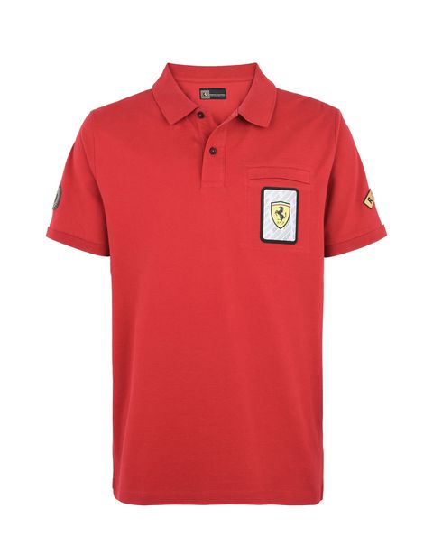 Scuderia Ferrari Online Store - Polo uomo collezione Paddock - Polo a maniche corte