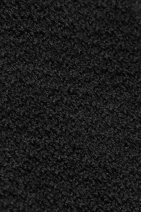 Redv Pointelle-knit Wool-blend Socks In Black