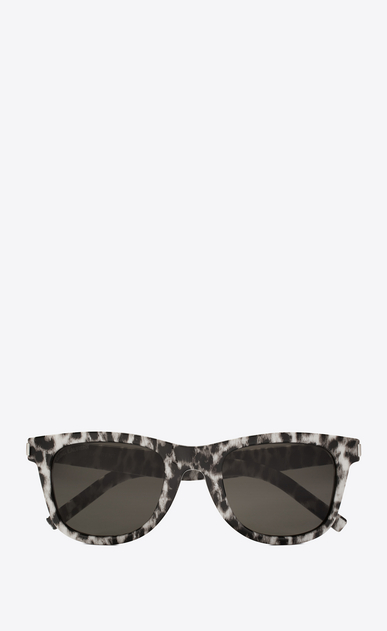SAINT LAURENT CLASSIC E lunettes de soleil classic 51 à motif léopard a_V4