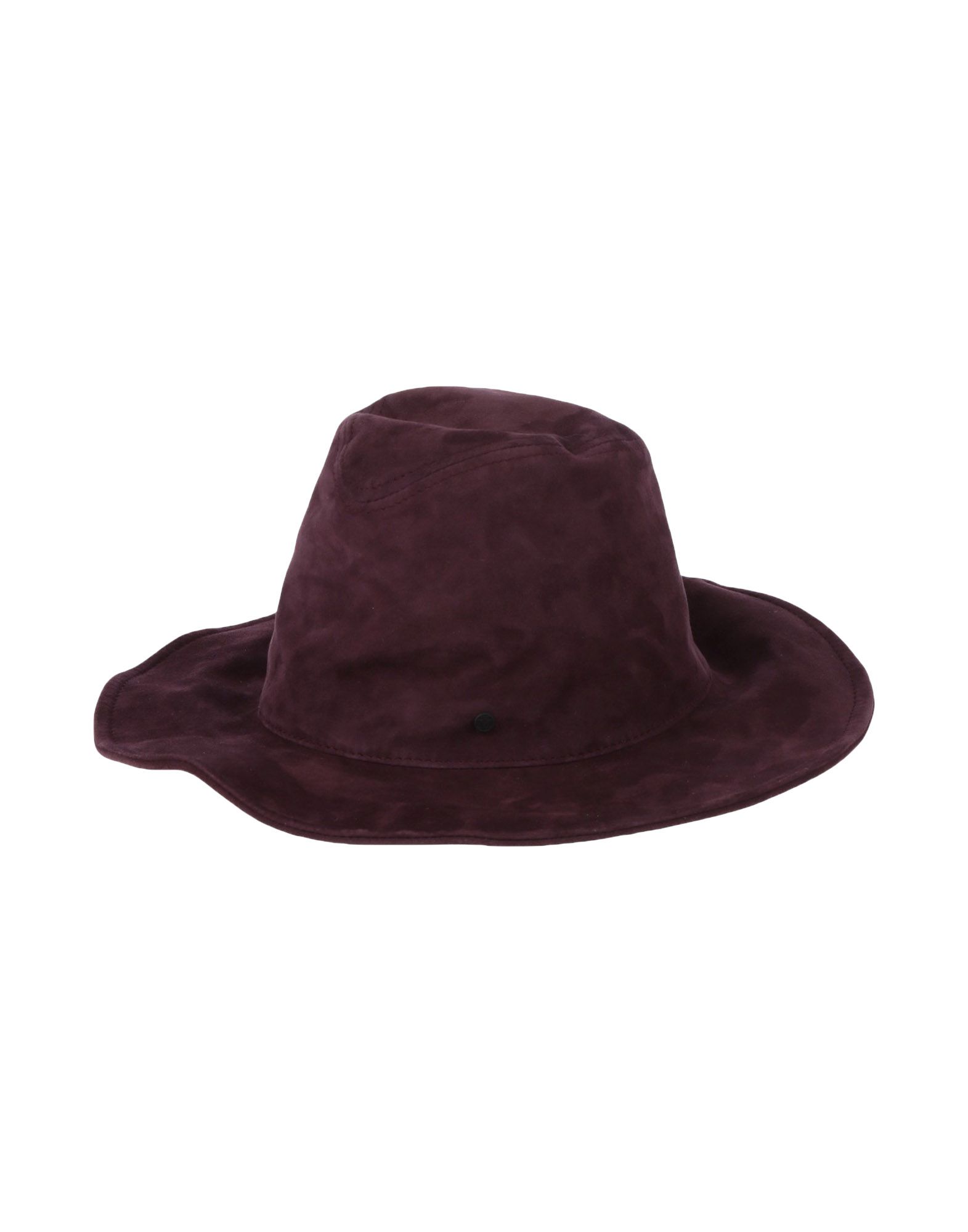 《送料無料》MAISON MICHEL レディース 帽子 ディープパープル M 革 100%