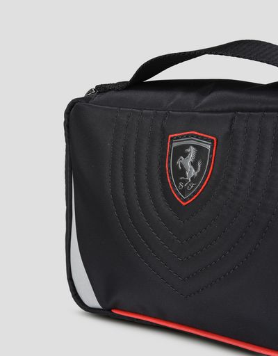 Scuderia Ferrari Online Store - Beauty case made from a technical fabric with embroidery - Toiletry Bags