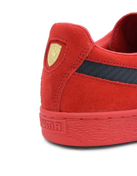 Scuderia Ferrari Online Store - 50th anniversary Scuderia Ferrari suede shoes - Sneakers