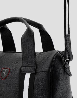 Scuderia Ferrari Online Store - Woman's crossbody bag in hammered faux leather - Boston Bags