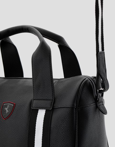 Scuderia Ferrari Online Store - Woman's crossbody bag in hammered faux leather - Boston Bags