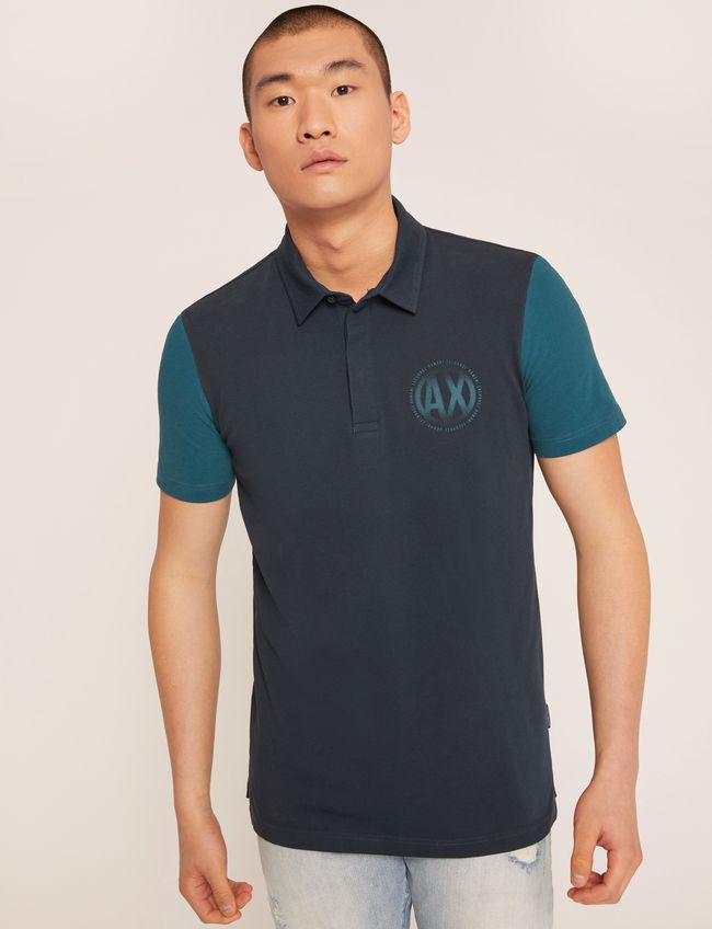 WORLD LOGO COLORBLOCK POLO