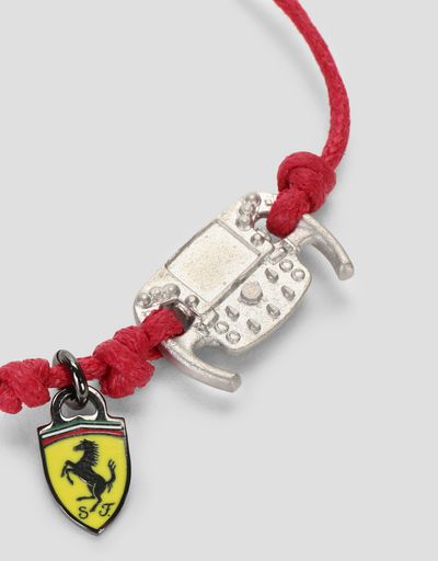 Scuderia Ferrari Online Store - Children’s bracelet with metal steering wheel - Pendants & Bracelets