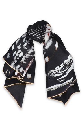ROBERTO CAVALLI Printed silk scarf