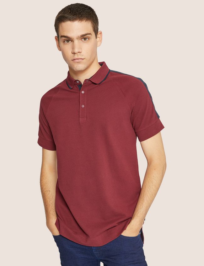 HIGH-SHINE LOGO TAPE POLO