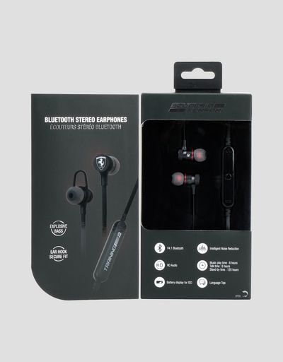 Scuderia Ferrari Online Store - Cuffie auricolari bluetooth nere - Auricolari