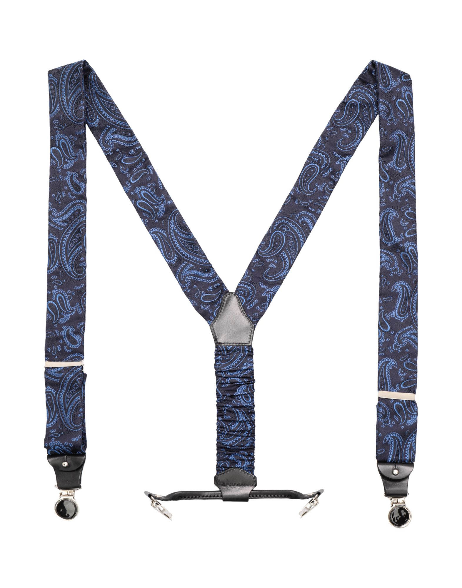 《送料無料》COR SINE LABE DOLI メンズ サスペンダー ブルー 紡績繊維 100% BRATELLA FANTASIA JACQUARD