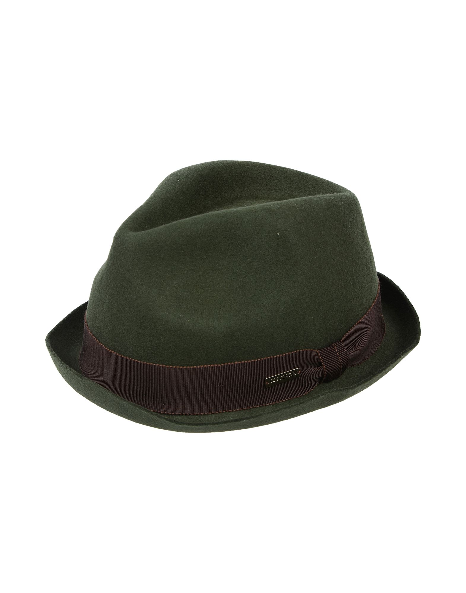 《送料無料》DSQUARED2 メンズ 帽子 ミリタリーグリーン M ウール 100%