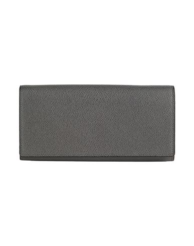 Valextra Woman Wallet Lead Size - Leather In Gray