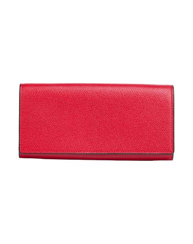 Valextra Woman Wallet Red Size - Leather