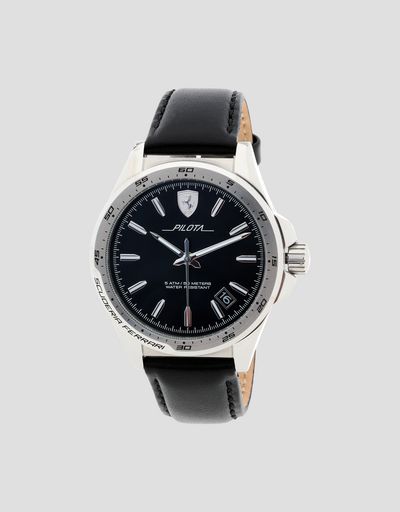 スチール Pilota ウォッチ ブラックダイヤル