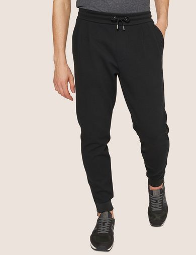 black coated joggers