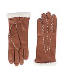 AGNELLE Damen Handschuhe Farbe Braun Gr��e 3