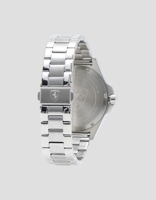 Scuderia Ferrari Online Store - Montre Pilota en acier avec cadran gris - Montres à quartz
