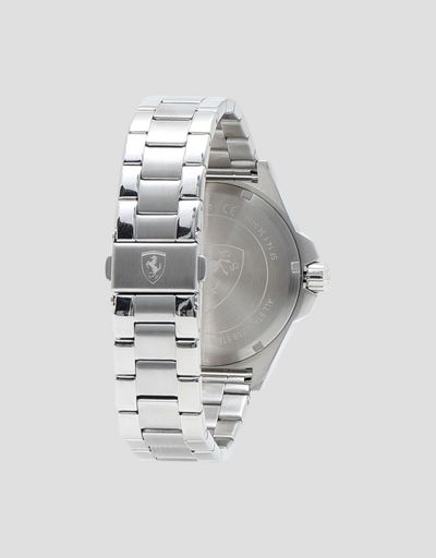 Scuderia Ferrari Online Store - Pilota steel watch with grey dial - Quartz Watches