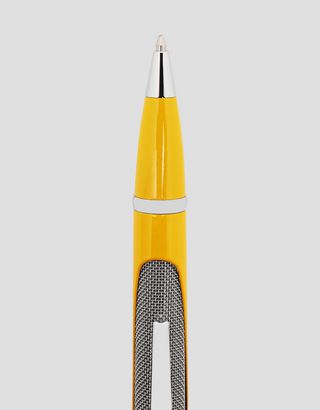 Scuderia Ferrari Online Store - Penna a sfera Fiorano Scuderia Ferrari gialla - Penne a Sfera