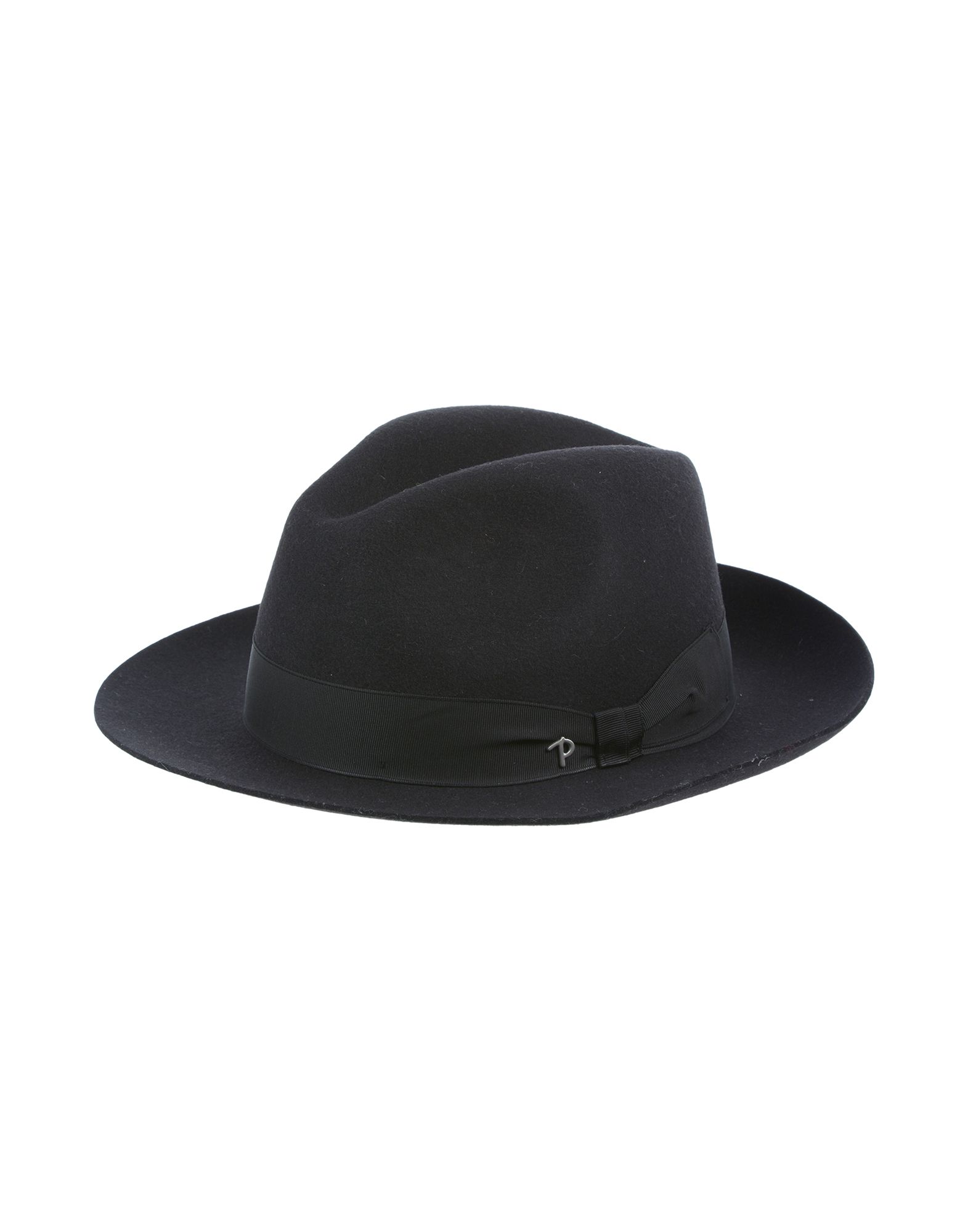 《送料無料》PANIZZA メンズ 帽子 ブラック 55 ウール 100%