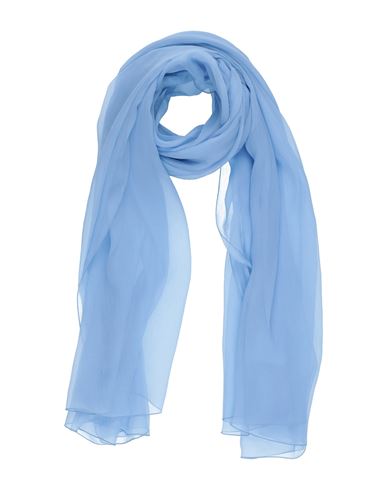 Alberta Ferretti Woman Scarf Light Blue Size - Silk