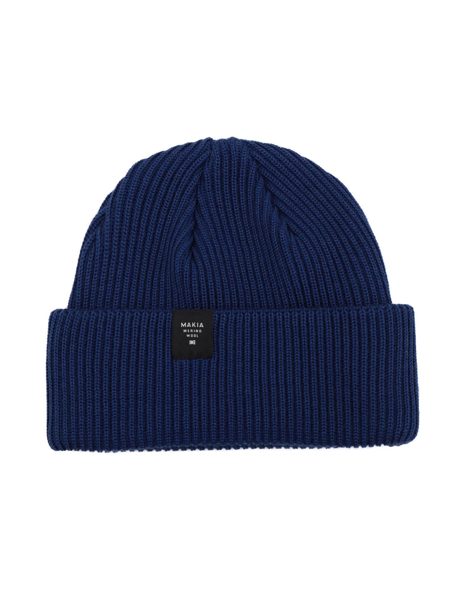 《送料無料》MAKIA Unisex 帽子 ブルー one size ウール 100% MERINO CAP