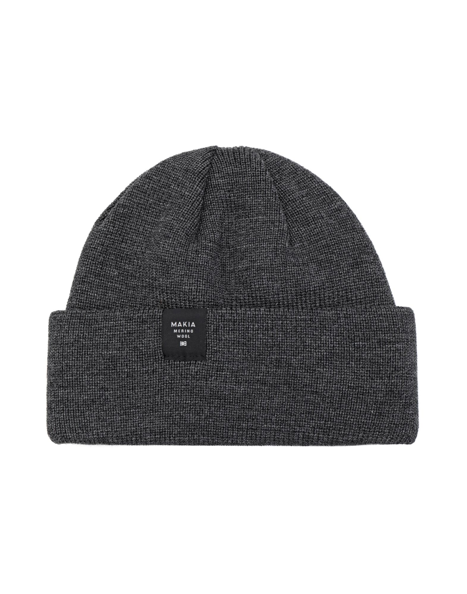 《送料無料》MAKIA Unisex 帽子 グレー one size ウール 100% merin thin cap