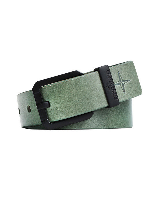stone island leather belt