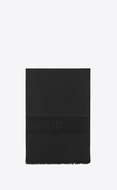 Saint Laurent jacquard stole in cashmere