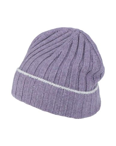 Brunello Cucinelli Man Hat Purple Size L Cashmere