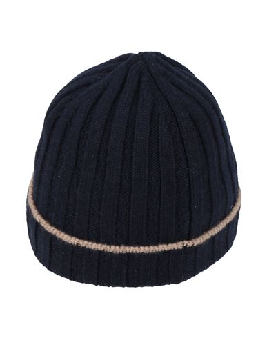 Brunello Cucinelli Man Hat Navy Blue Size Xl Cashmere