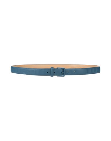 Shop Lacoste Woman Belt Pastel Blue Size 39.5 Polyurethane