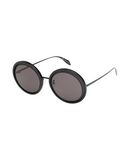 ALEXANDER MCQUEEN Damen Sonnenbrille Farbe Schwarz Gr��e 1
