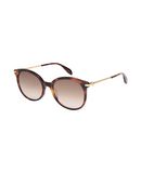ALEXANDER MCQUEEN Damen Sonnenbrille Farbe Dunkelbraun Gr��e 1