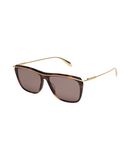 ALEXANDER MCQUEEN Herren Sonnenbrille Farbe Dunkelbraun Gr��e 1
