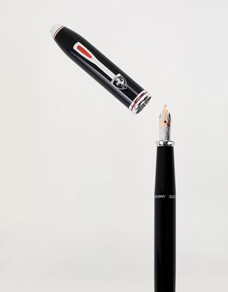 Scuderia Ferrari Online Store - Cross Townsend Scuderia Ferrari fountain pen in matt black with medium nib - Fountain Pens