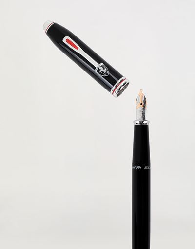 Scuderia Ferrari Online Store - Cross Townsend Scuderia Ferrari fountain pen in matt black with medium nib - Fountain Pens