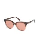 ALEXANDER MCQUEEN Damen Sonnenbrille Farbe Dunkelbraun Gr��e 1