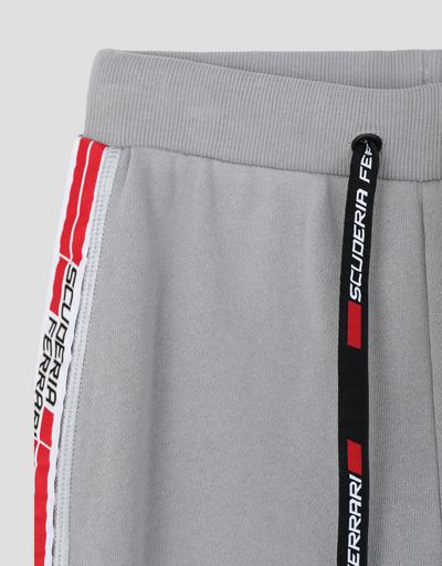 Scuderia Ferrari Online Store - Infant's shorts in French Terry with Icon Tape - Shorts