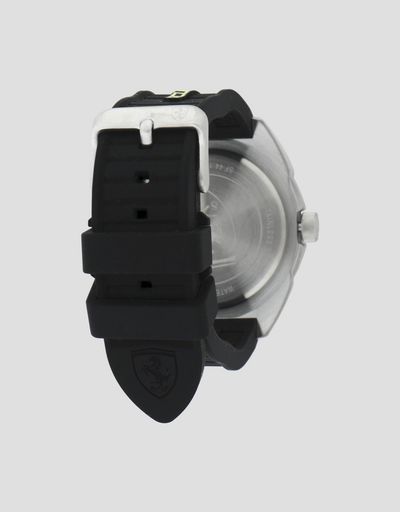 Scuderia Ferrari Online Store - Multifunction Forza watch with yellow details - Quartz Multifunctional Watch