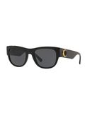 VERSACE Herren Sonnenbrille Farbe Schwarz Gr��e 1