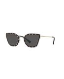 VALENTINO Damen Sonnenbrille Farbe Schwarz Gr��e 1