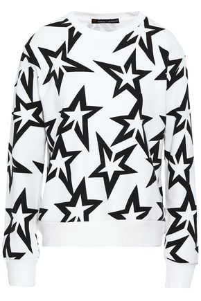 PERFECT MOMENT Printed French cotton-terry sweatshirt