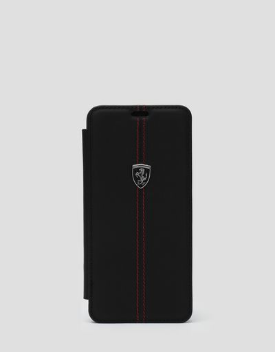Funda de piel tipo cartera de color negro para Samsung Galaxy S9 Plus