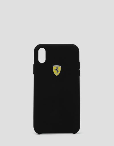 Black silicone hard case for iPhone XR