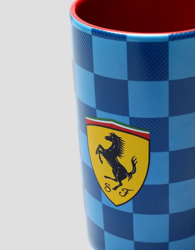Scuderia Ferrari Online Store - Tall Scuderia Ferrari mug with chequered print -