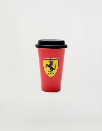 Фарфоровая кружка с двойными стенками и силиконовой крышкой, 240 мл