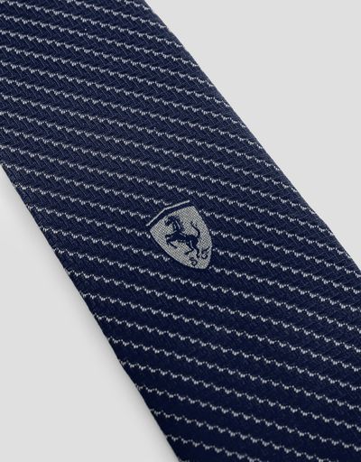 Scuderia Ferrari Online Store - Carbon fiber texture tie - Woven Ties