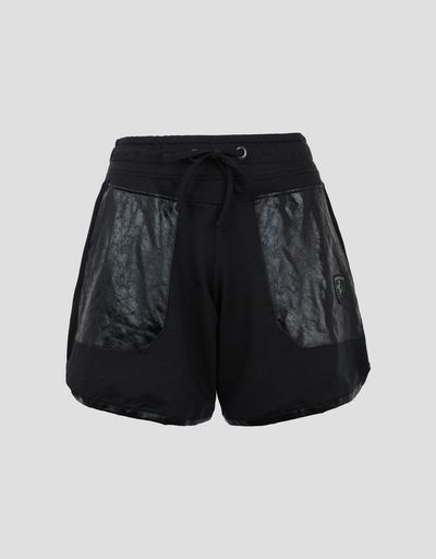 Scuderia Ferrari Online Store - Women’s shorts with shiny patches - Shorts