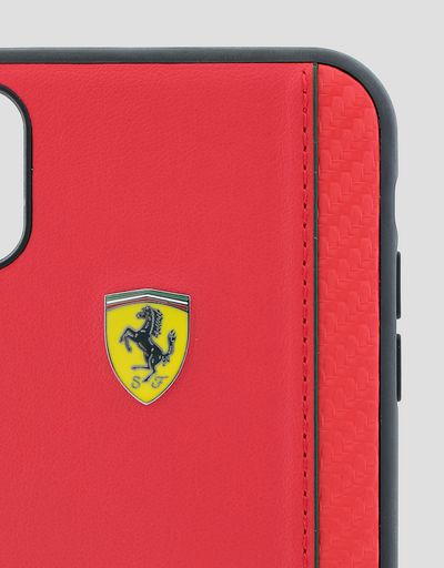 Scuderia Ferrari Online Store - Rigid case in red soft-touch rubber for the iPhone XR - Smartphone Accessories